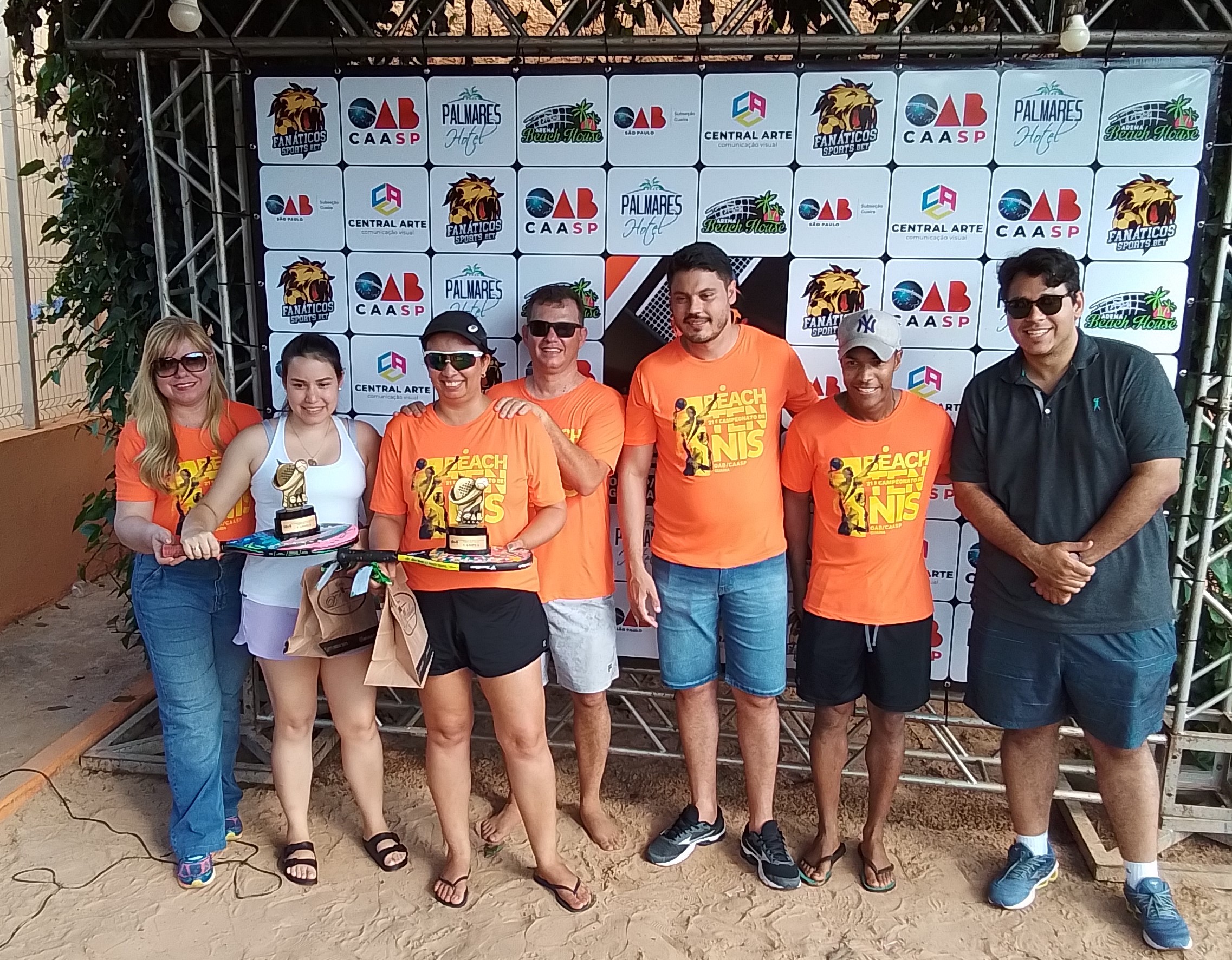 Conheça as duplas campeãs do Aberto de Beach Tennis OAB CAASP de Guaíra