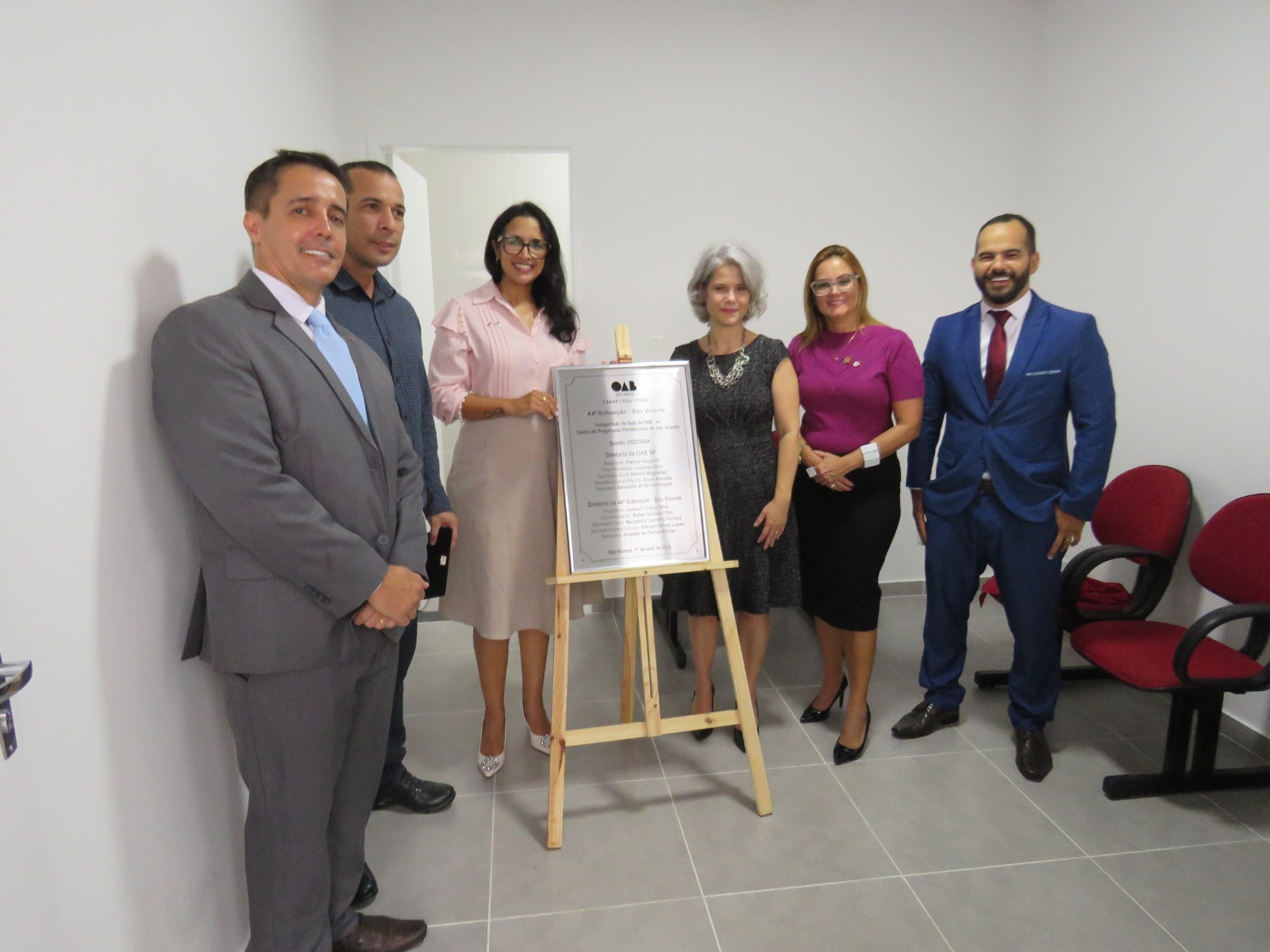 Presidente da OAB SP inaugura sala da advocacia no CPP de São Vicente e