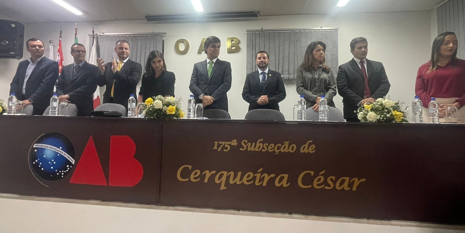 OAB SP participa da cerimônia de posse da diretoria da Subseção de Cerqueira César