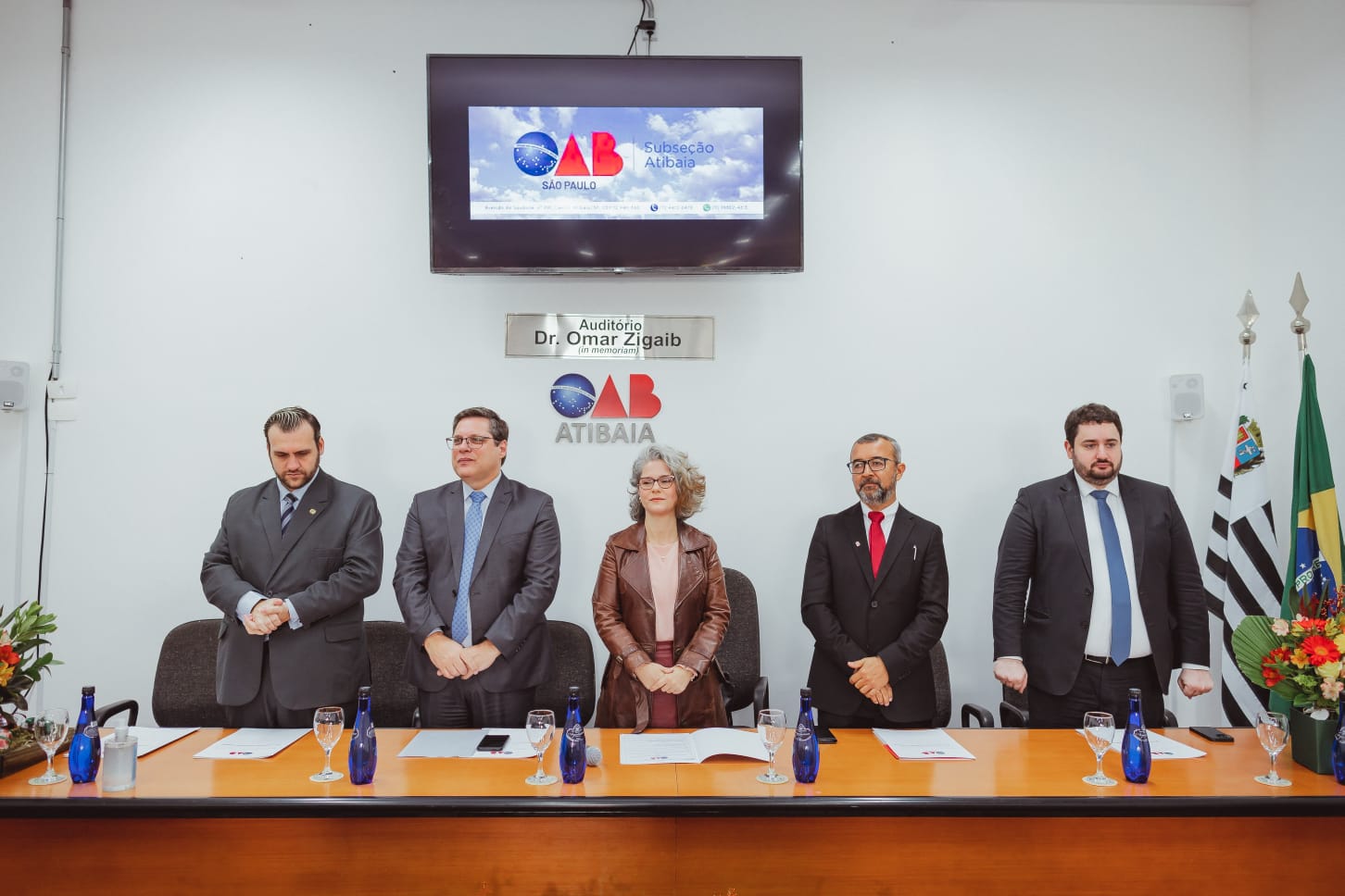 Diretores da OAB SP participam da cerimônia de posse da diretoria da Subseção de Atibaia