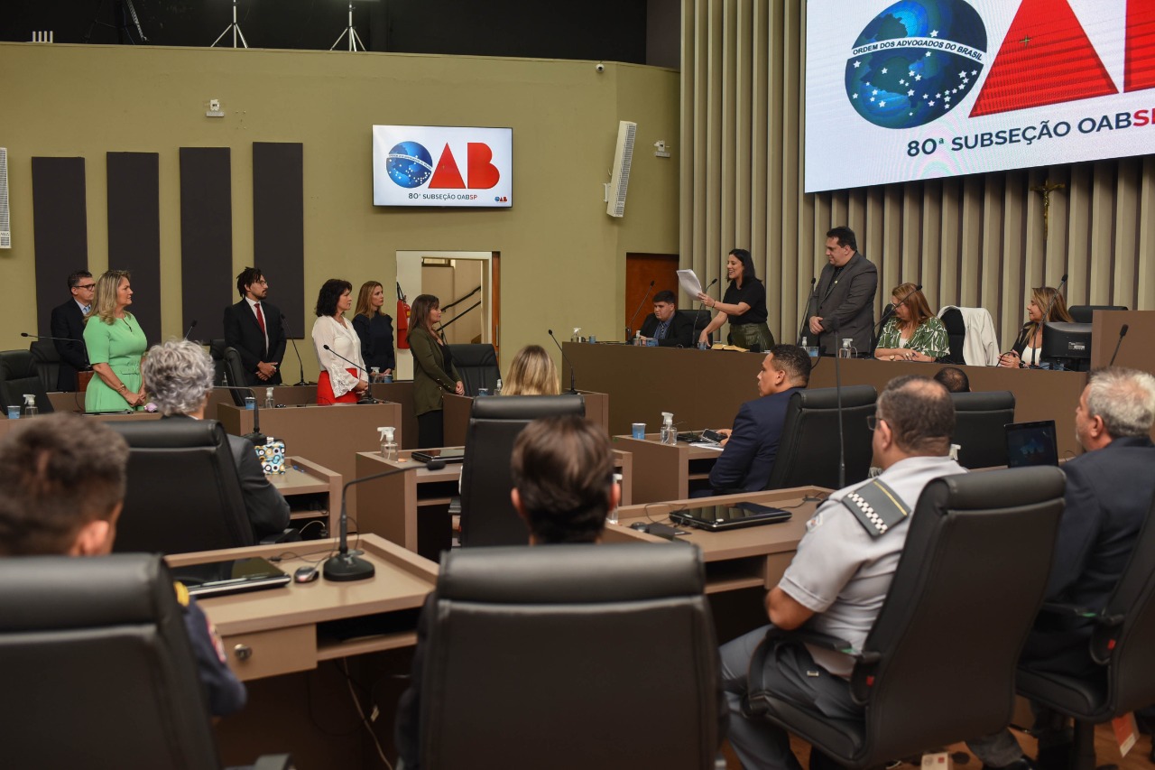 OAB SP participa da cerimônia de posse da diretoria da Subseção de Sertãozinho