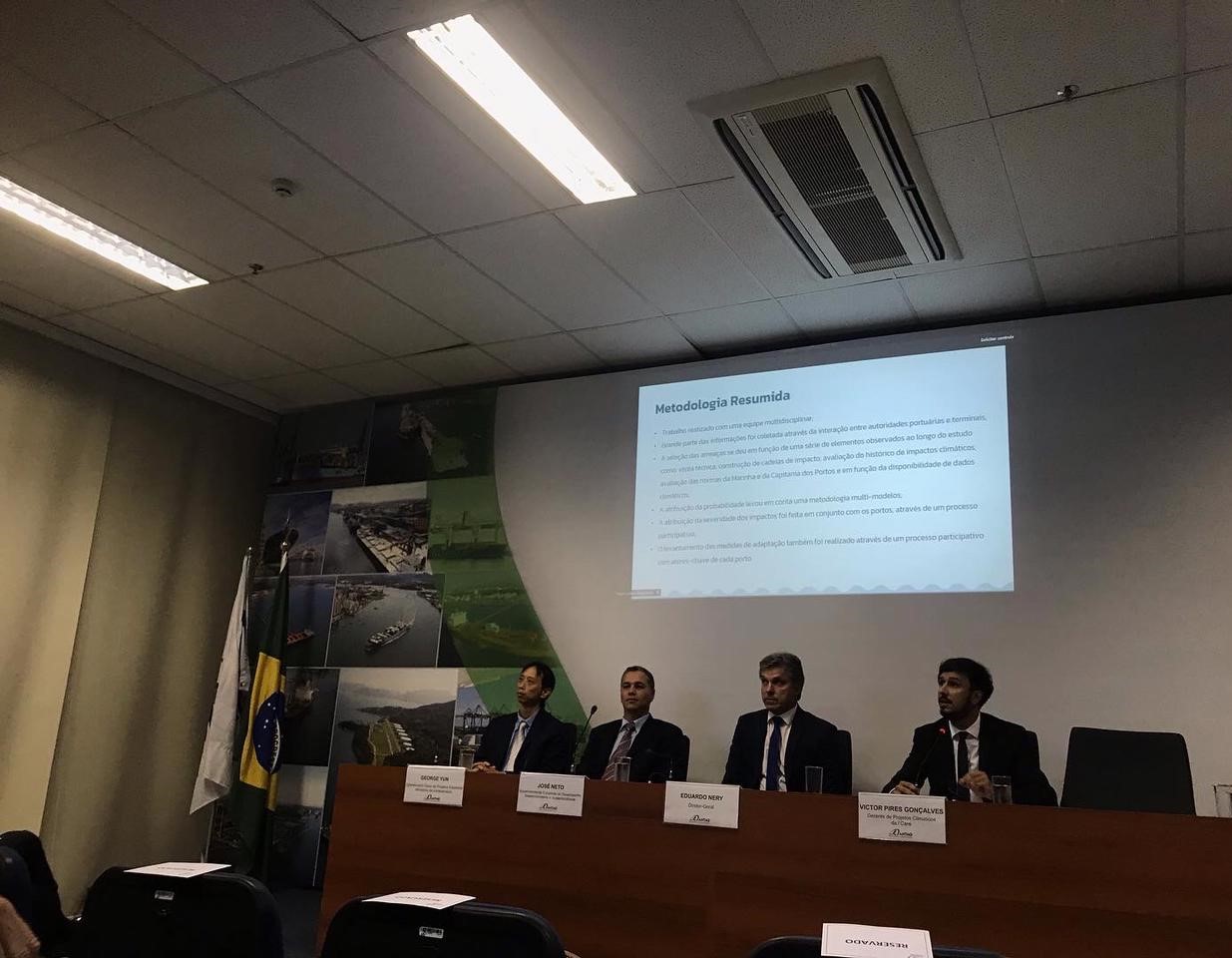 Em Brasília, OAB SP avalia estudo sobre riscos climáticos e medidas de adaptação para os portos de Aratu, Rio Grande e Santos